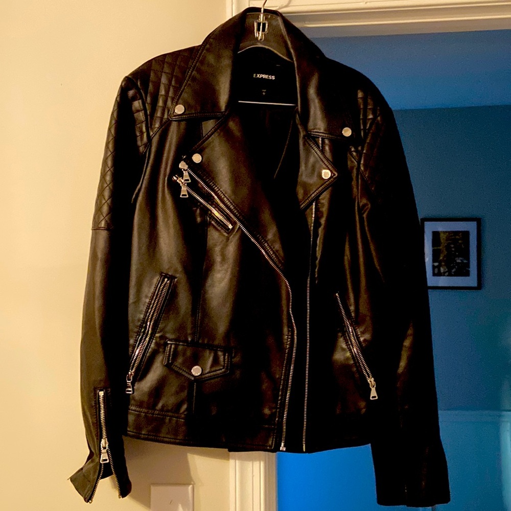 Express faux leather jacket